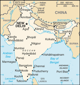 Mappa India