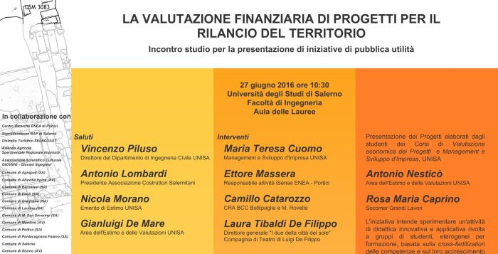La valutazione finanziaria di progetti per il rilancio del territorio